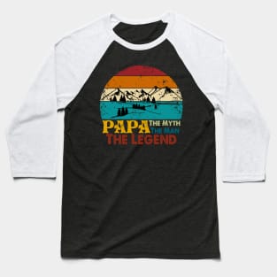 Papa the Myth Baseball T-Shirt